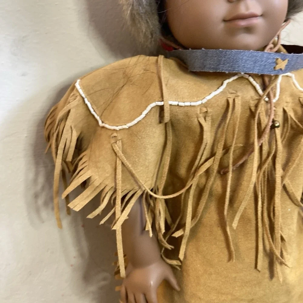 American Girl Kaya Pleasant Company Doll with Outfit Fringe Dress Fur Winter Hat